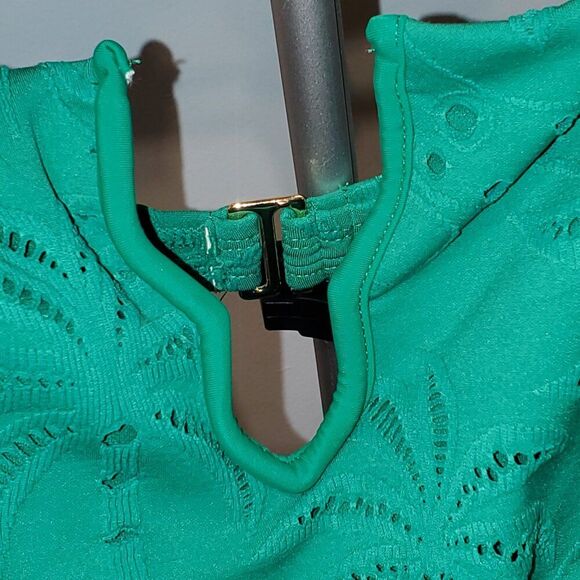 NWT. Time & Tru. Green One Piece Swimsuit. XL, Women's Swim, Summer, Pool Beach - Picture 6 of 13